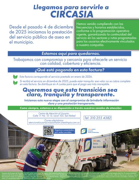 Inicio de facturación — Circasia